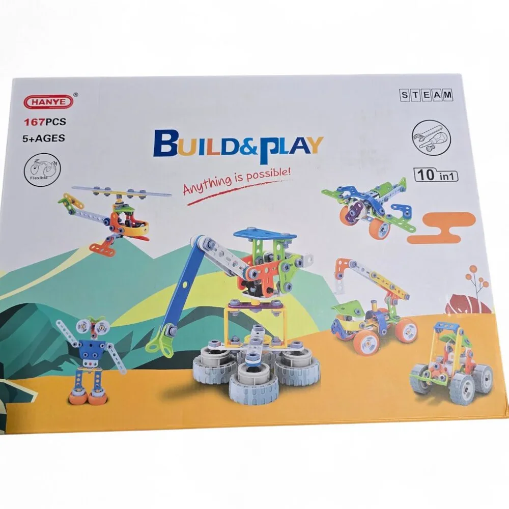 10 in 1 STEM Toys for 4 5 6 7 8+ Year Old Boy Girl Birthday Gifts Building Toys